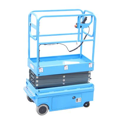 China Advertising Company 4m Mini Hydraulic Electric Self Propelled Construction Lifter Scissor Lift for sale