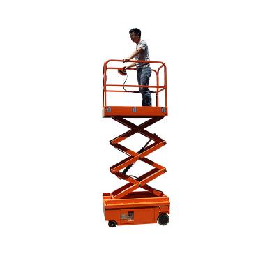 China Hotels China Solar Panel Self Propelled Hydraulic Mini Scissor Lift For Sale for sale