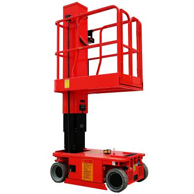 China European 6m Small Man Hotels Battery Operated Telescoping Aerial Platform Telescopic Hydraulic Elevator for sale