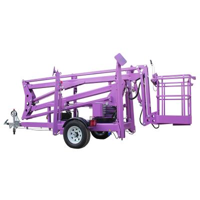 China Cheap Hotels 16m Electric Man Lift 200KG Hydraulic Towable Boom Lift for sale