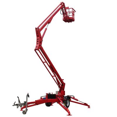 China China Hotels Hydraulic Electric Man Lift Cherry Picker Towable Spider Boom Lift for sale