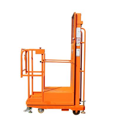 China Warehouse V Semi Electric Middle Level Forklift Mobile Order Picker 2.7m 3.3m 4m 4.5m for sale