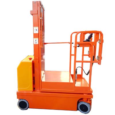 China Warehouse 4.5m Platform Height Full Electric Self-propelled Platform Load 300kg Forlift Robot Aerial Order Picker for sale