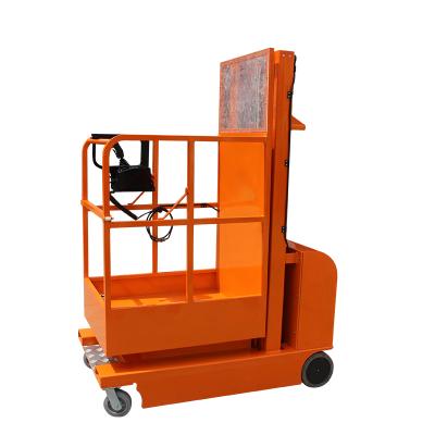 China Warehouse 2.7m 3.3m 4m 4.5m mid-level platform height self-propelled electric forlift order picker for sale