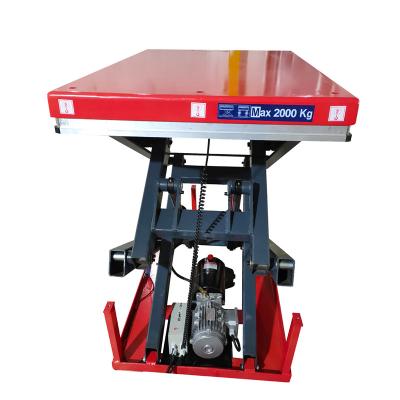 China Common Portable Mini Hydraulic Electric Scissor Lift Tables Lift Machine 1m for sale