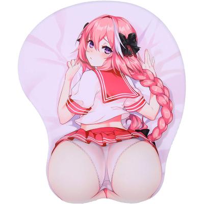 China Hot Selling HOT Overwatch Mercy Soft Silicone 3D Mouse Pad With Wrist Rest for sale