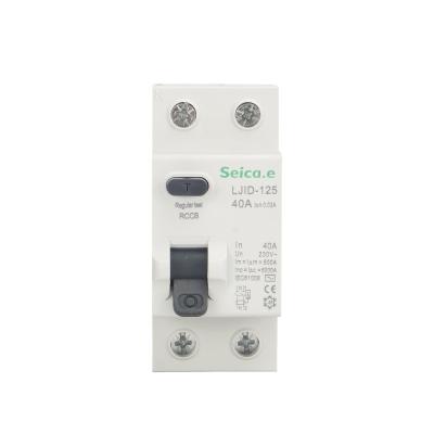 China Seica.e 2P Current Overload Protection Residual Circuit Breaker RCBO LJID-125 for sale