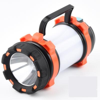 China Camping Fishing Traveling Hiking Multi-Function LED Spotlight Flashlight Outdoor Waterproof USB Emergency Walking Camping Light for sale