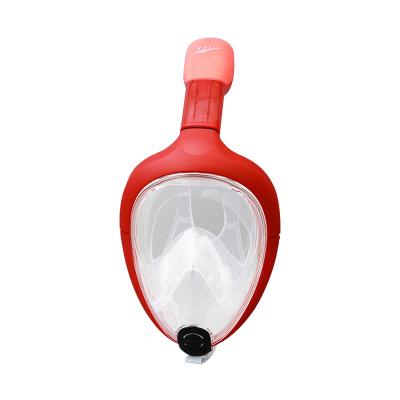 China New Full HD Anti Fog Dry Snorkeling Mask Diving Equipment Special Red Anti Fog PVC One Piece for sale