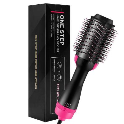 China Multifunctional Safety Beauty Equipment 2 Brush One Step In 1 Curly Hair Electric Hot Air Comb for sale