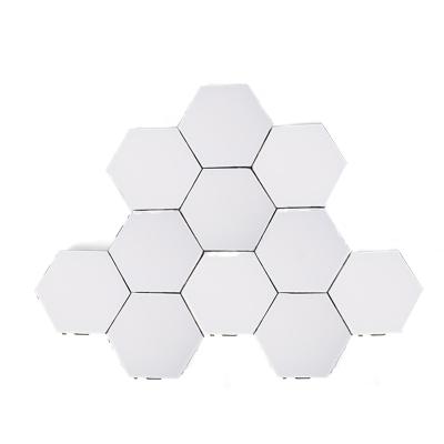 China Eco-friendly Quantum Light Touch Modular Induction Lighting Creative Magnetic Hexagon Wall Night Light for sale