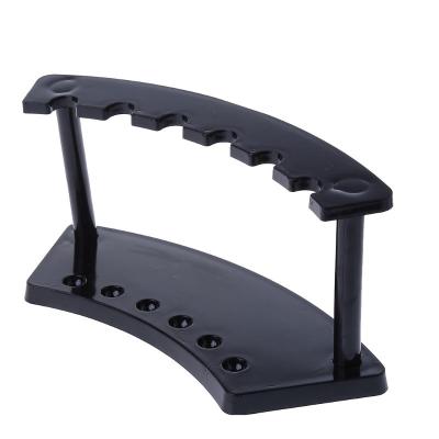 China 1 PC Eco-Friendly Pen Holder 6 Slot Acrylic Plastic Pen Stand Holder Office Desk Jewelry Display Rack Black New for sale