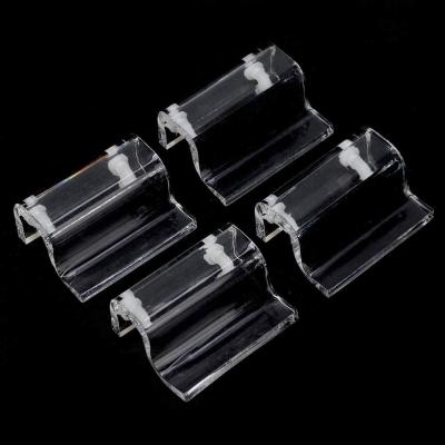 China Eco-friendly 4Pcs Aquarium Cover Clips Aquarium Cover Clip Glass Cover Holder Acrylic Fish Tank Cover Support Clamp Accessory for sale