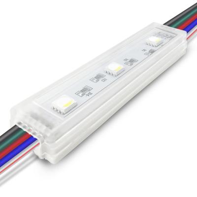 China Advertising Channel Letter SMD 5050 Led Module Injection Module Waterproof IP67 DC 12V 0.96W RGBW Led Light Module for sale