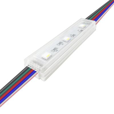 China Channel letter advertising led module manufacturer IP67 12V 0.96W waterproof light module 5050 led module 3leds for sale