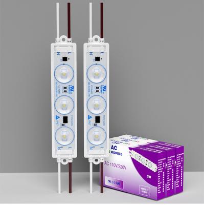 China High power 110v 3 LED module 3w high light efficient 2835 signs outdoor LED module light box injection led light module for sale