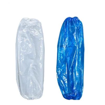 China Waterpoof Disposable PE Plastic Arm Sleeve Covers With Elastic for sale