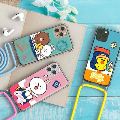 China OEM Logo Fashion TPU Custom Phone Case Custom Arming Cord Cell Phone Case for sale