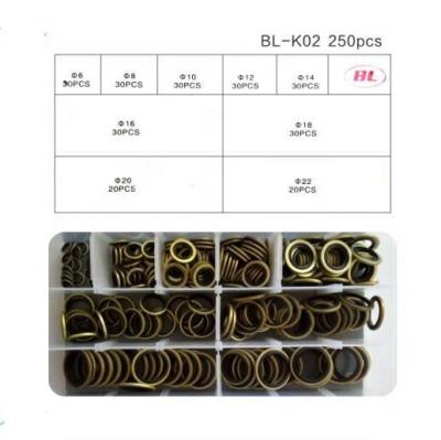 China Self-centered Bonded Rubber+metal Rubber Metal Seal Gasket / Gasket In Box Packing for sale