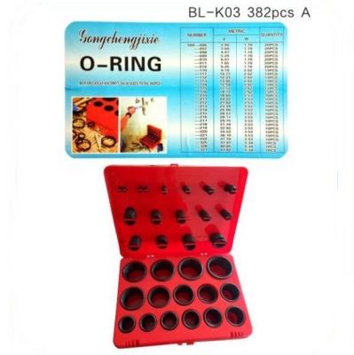 China 568 5A O Ring Kits 382pcs Box 382PCS Red O-RING for sale