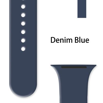 China Anti-fingerprint for I Watch Series 6/5/4/3/2/1 Strap, 38mm Silicone Strap Sports Watch Strap Rubber Band 42mm for Apple Watch Bands for sale