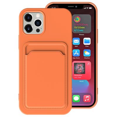 China 2022 New Trending Shockproof Card Holder Phone Case For iPhone 13 12 Pro 7 8 Max Plus TPU Soft Back Cover Shockproof Case For iPhone for sale