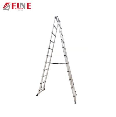 China Collapsible Folding Ladders Folding Aluminum Step Telescopic Hinged Universal Ladders for sale