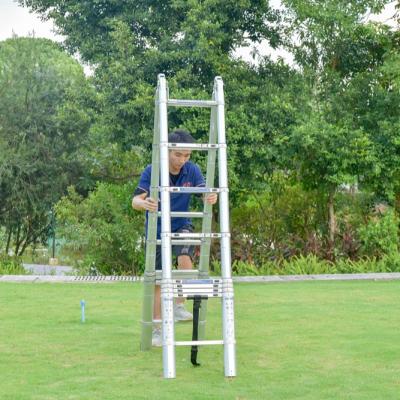 China 16ft Double Folding Ladders Telescopic Hinged Ladder Expandable Triangular Telescope Frame for sale