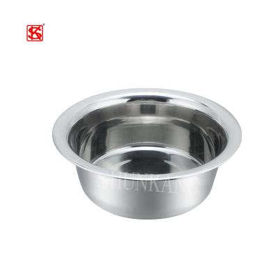 China High Quality 201 Food Stainless Steel Mixing Bowl Tableware Rice Dog Bowl Sustainable Bowl Basin for sale