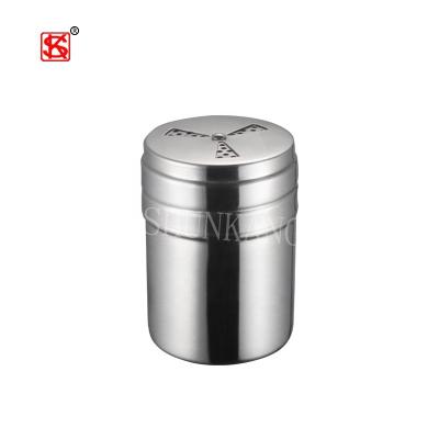 China Freshness Keeping BBQ Metal Spice Bottle Stainless Steel Shaker Bottle Pot Pepper Salt For Barbuece for sale