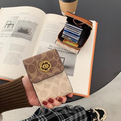 China Factory Women RFID Small Wallet Luxury Designer Ladies Sustainable Fiber Credit Card Holder Leather Case Wholesale Purse For Girls for sale