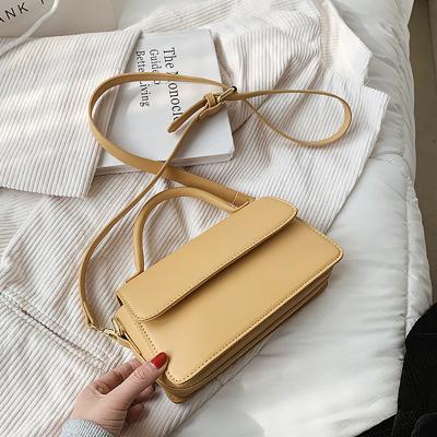 China 2021 Wholesale Daily Life Vintage Women Small Cross - Body Bag With Handle For Lady Phone Bag Girl Handbag Classic PU Leather Shoulder Purse for sale