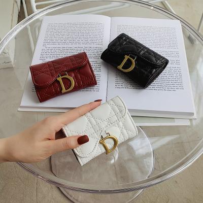 China With Organ Card Holder Mini Designer Wallet Organ Card Holder Travel Purse For Women PU Stitched Card Case Elegant Luxury Brand Small Purse For Ladies for sale