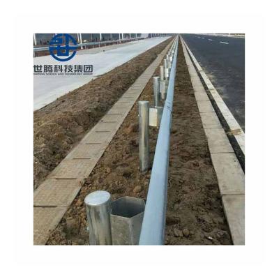 China Roadway Safety W Beam Road Galvanized Guardrail Metal Crash Barrier W Beam Guardrail for sale