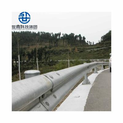 China Roadside Barrier Q235 W Wave Wave Shape Guardrail High Durable Road W Beam Guardrail for sale