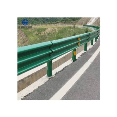 China Anti-Corrosion Hot Sale Three Wave Safety Railing Safety Guardrail Road W Beam Steel Beam Guardrail for sale