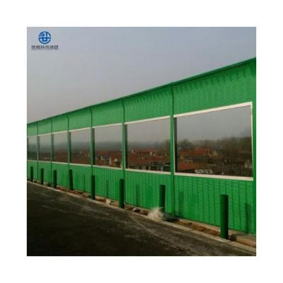 China Sound Reduction Index: 25-40 DB(A); NRC: 0.7-0.83 Metal Noise Barrier Panel Sound Barrier Wall Aluminum Road Noise Barrier for sale