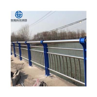 China Factory Large Support Roadside Safety Bridge Railing Barrier Anti-Corrosion Metal Material Bridge Guardrail for sale