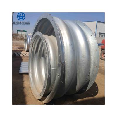 China Structure Pipe Engineering Using 10 x 50 Galvanized Corrugated Pipe SS400 Grade Culvert Metal Pipe for sale