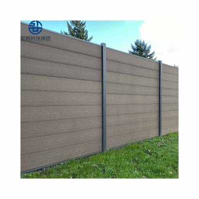 China Easily Assembled Factory Supply DIY Design Wooden Compound Fence Garden Decorative Wpc Screen Wpc Fence Panels for sale