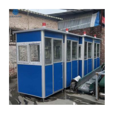 China Waterproof Sandwich Panel Door Security Guard Booth Ticket Kiosk Security Hot Selling Booth for sale