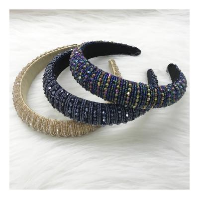 China Selected By Yourself Seller Custom Women Fashion Makeup Hair Band Wedding Diamond Girls Hair Band Rhinestone Head Bands for sale