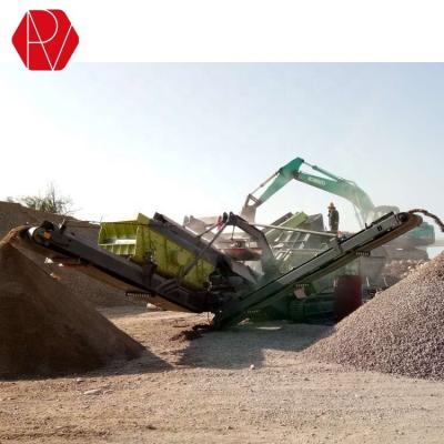 China Ore Crushing Professional Rock Crushers Manufacturer Mobile Rail Mounted Crusher Plant for sale