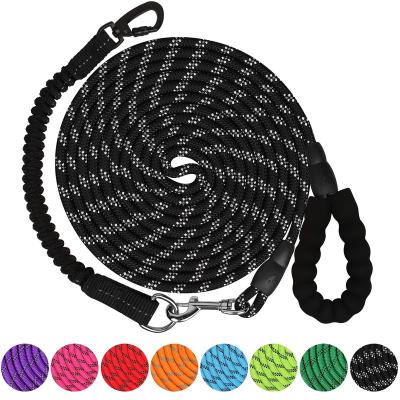 China Personalized Dog Leash 6' Thick Durable Nylon Rope - Comfortable Padded Thoughtful Handle Rope Dog Leash for Medium Large Dogs with Collaps for sale