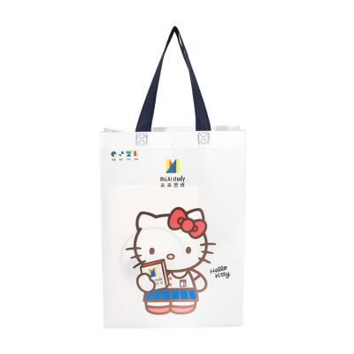 China Factory Handled Wholesale Blank Custom Design Printed Reusable Non Woven Tote Shopping Bags for sale