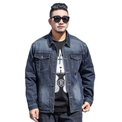 China High Quality Viable 10XL Plus Size Large Casual Denim Jackets Jean Jacket For Men for sale