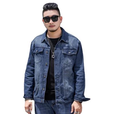 China Wholesale Viable Plus Size Men's Jackets Coat Cotton Denim Solid Jacket Fashion Casual Men's Jacket for sale