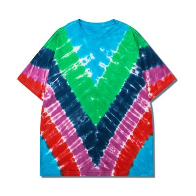 China QUICK DRY Men Tie Dye T Shirts Streetwear Personality Casual Hip Hop Custom Sublimation Printing T-shirt for sale