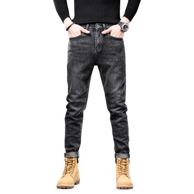 China QUICK DRY LOGO Men Denim Trousers Fashion Custom Denim Stretch Men Straight Jeans for sale