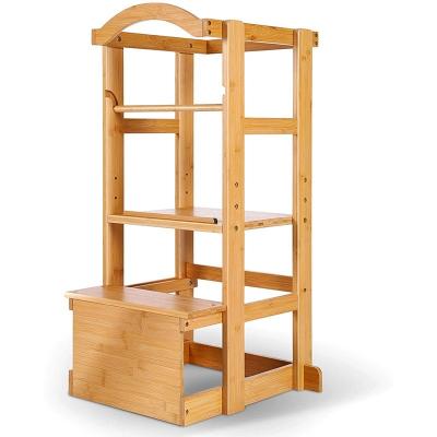 China (Size)Adjustable high quality collapsible learning tower montessori kids learning tower for sale